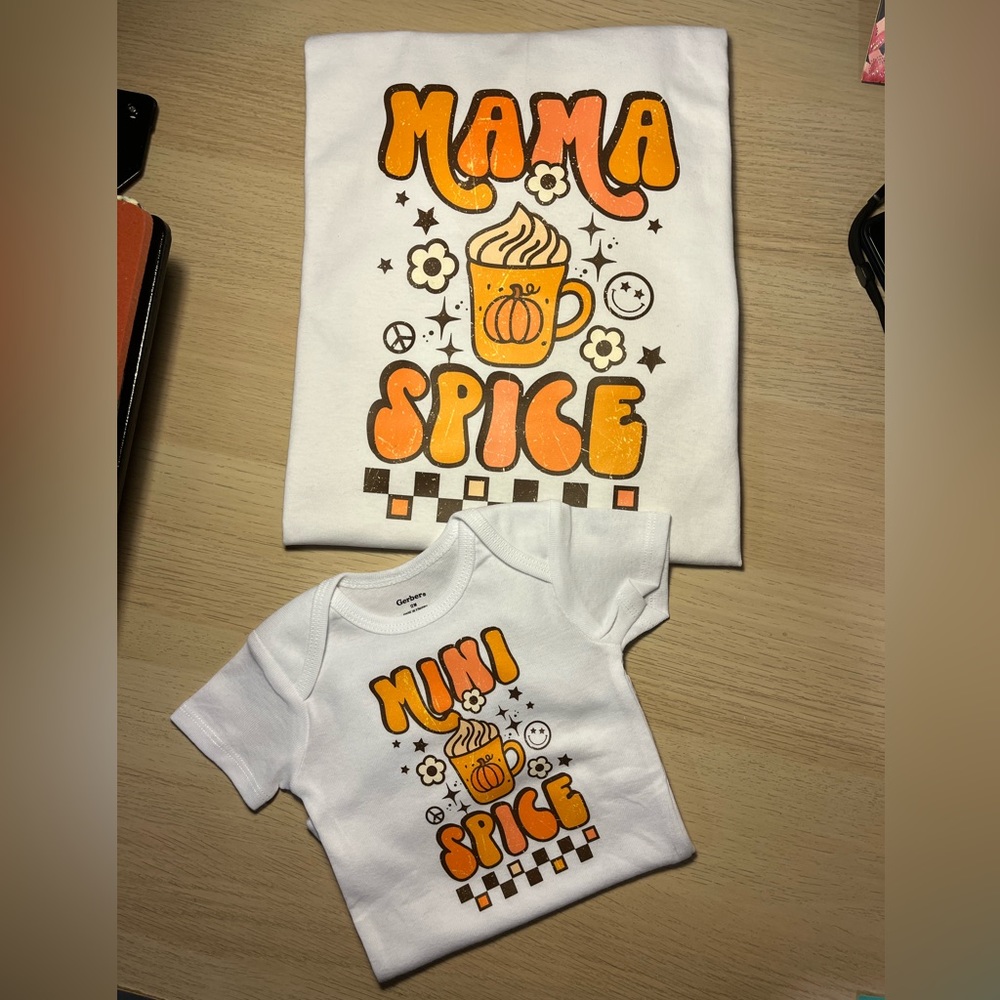 Mama and Me matching shirts